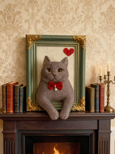 Framed Pet Portrait (Head+Paws)