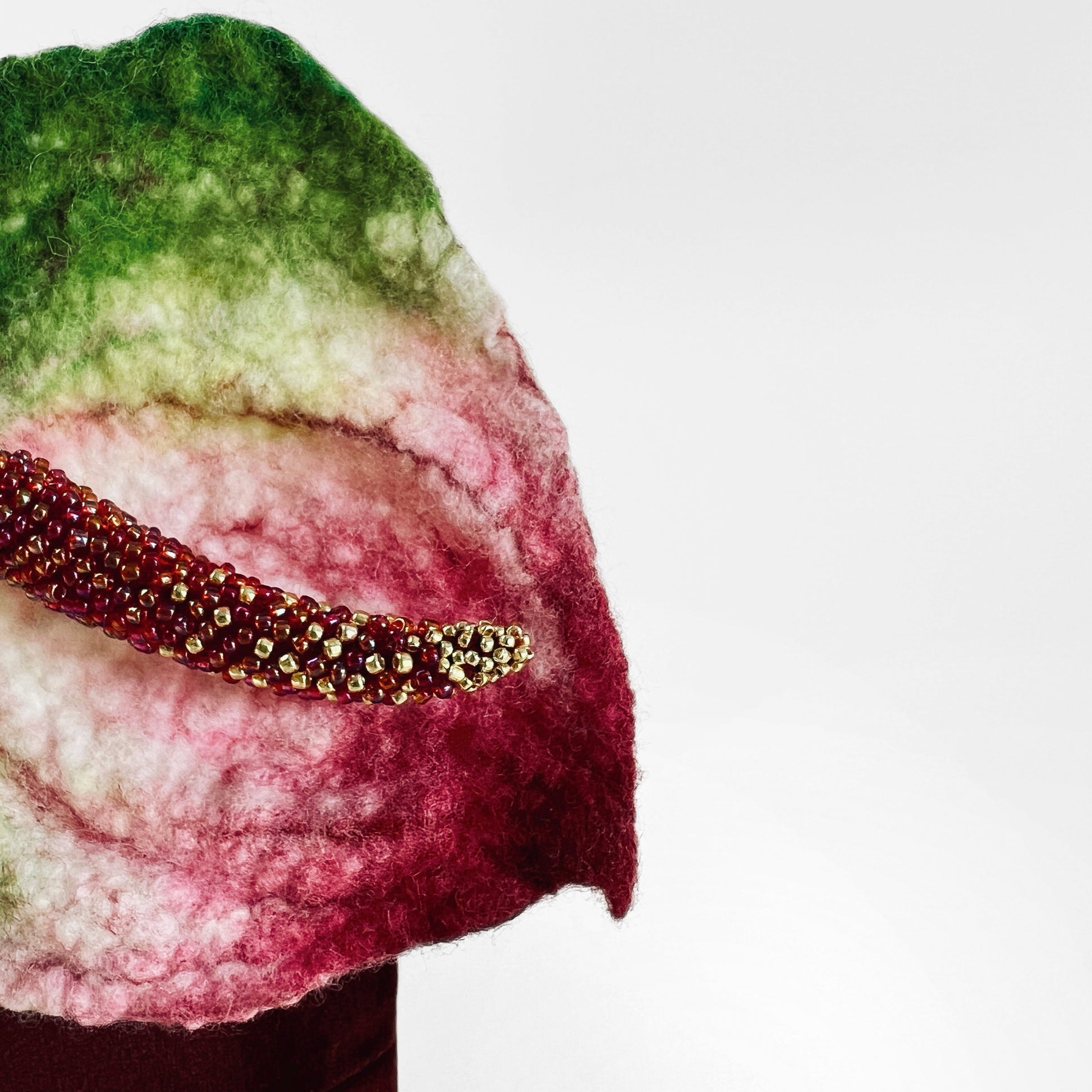 Felt Decoration Flowers Palm Brooch