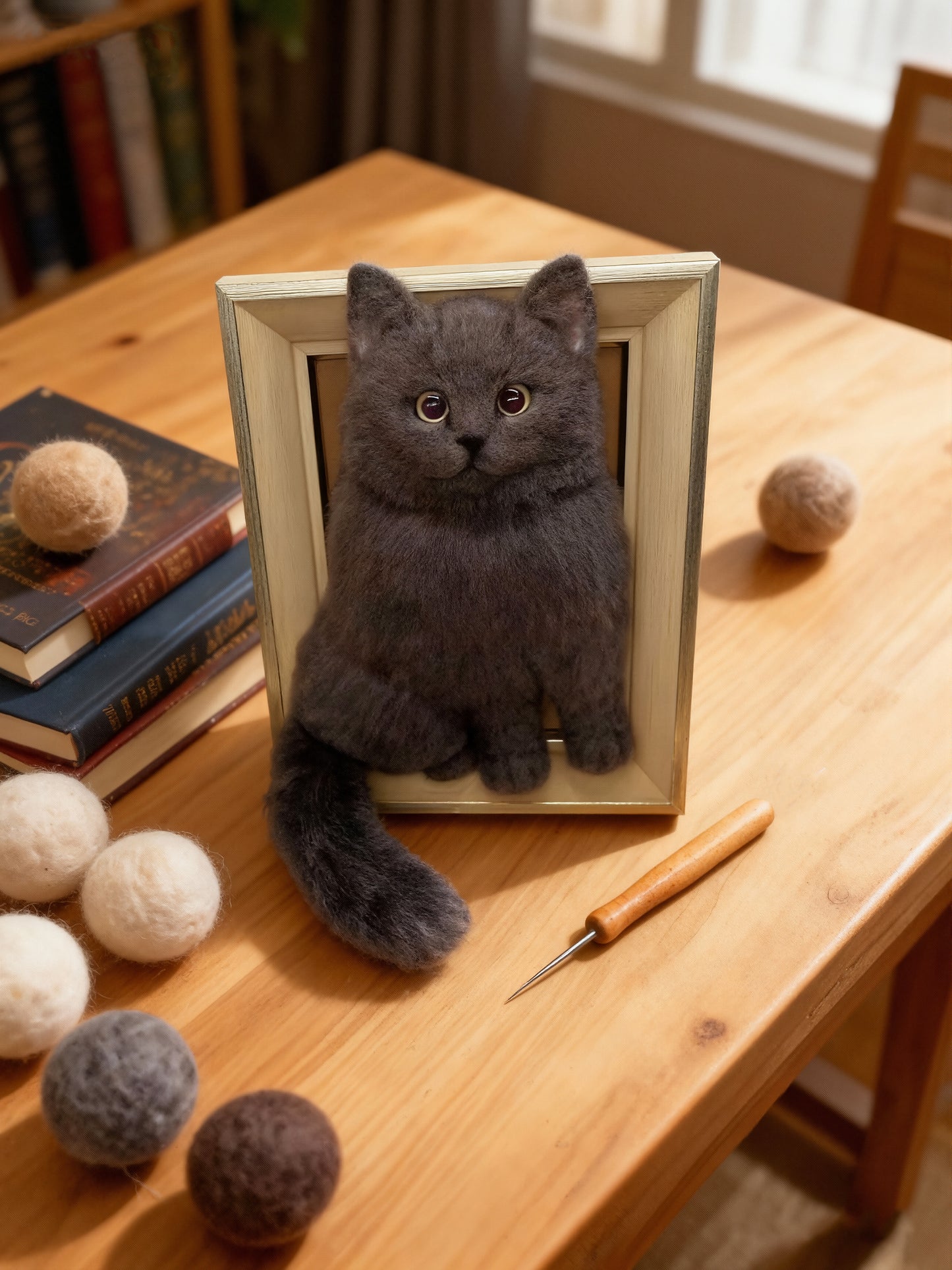 Framed Pet Portrait (Head+Paws)