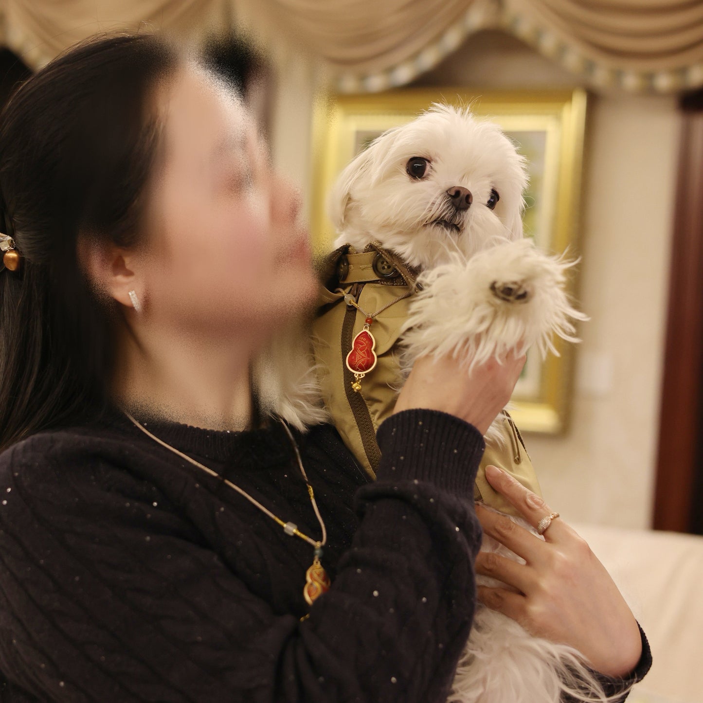 Handmade Song Brocade Gourd Charm Silk Pendant