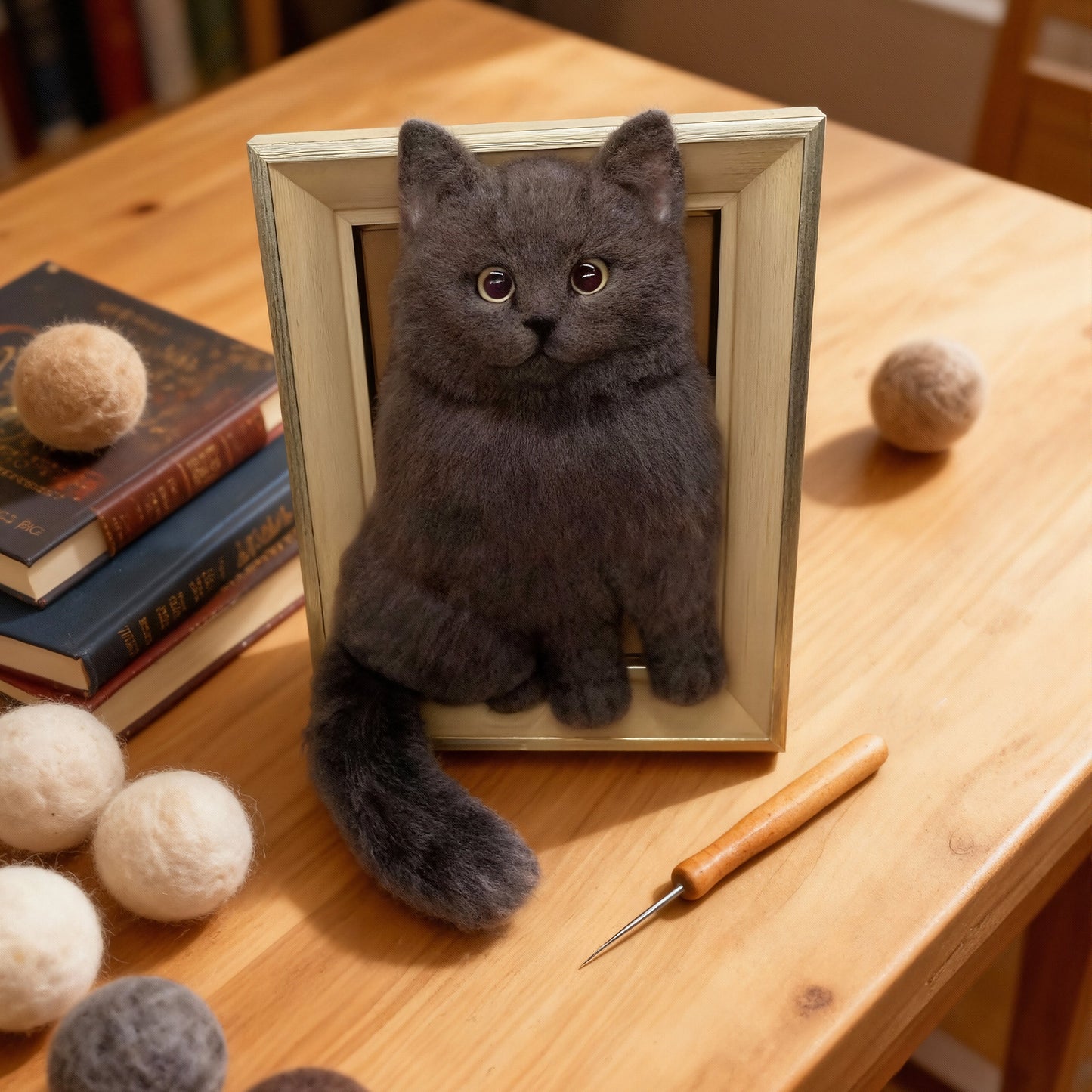 custom felt pet portraits