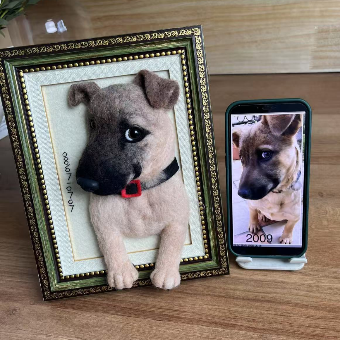 custom felted pet portraits