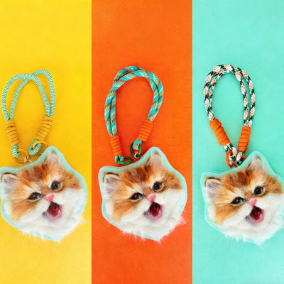 Custom felted wool pet pendant - 10 cm/4 inches