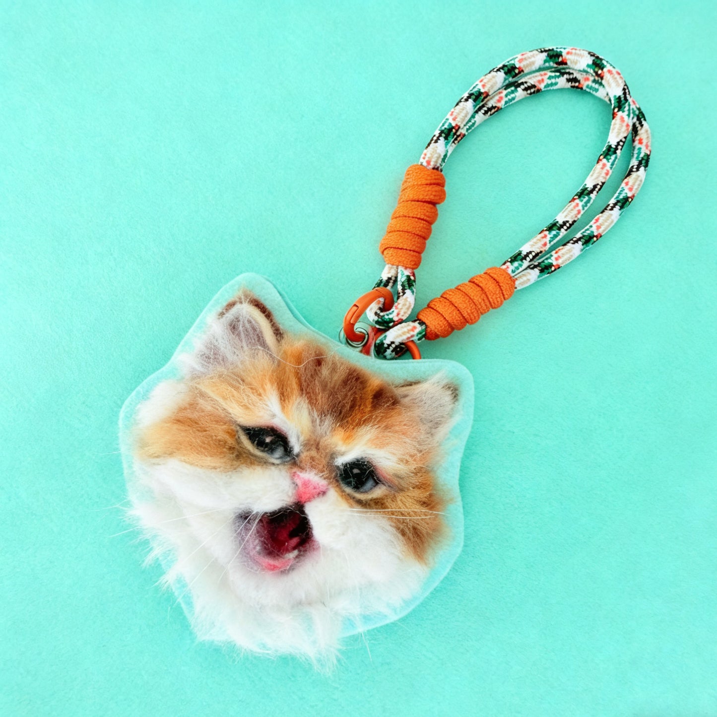 Custom felted wool pet pendant - 10 cm/4 inches