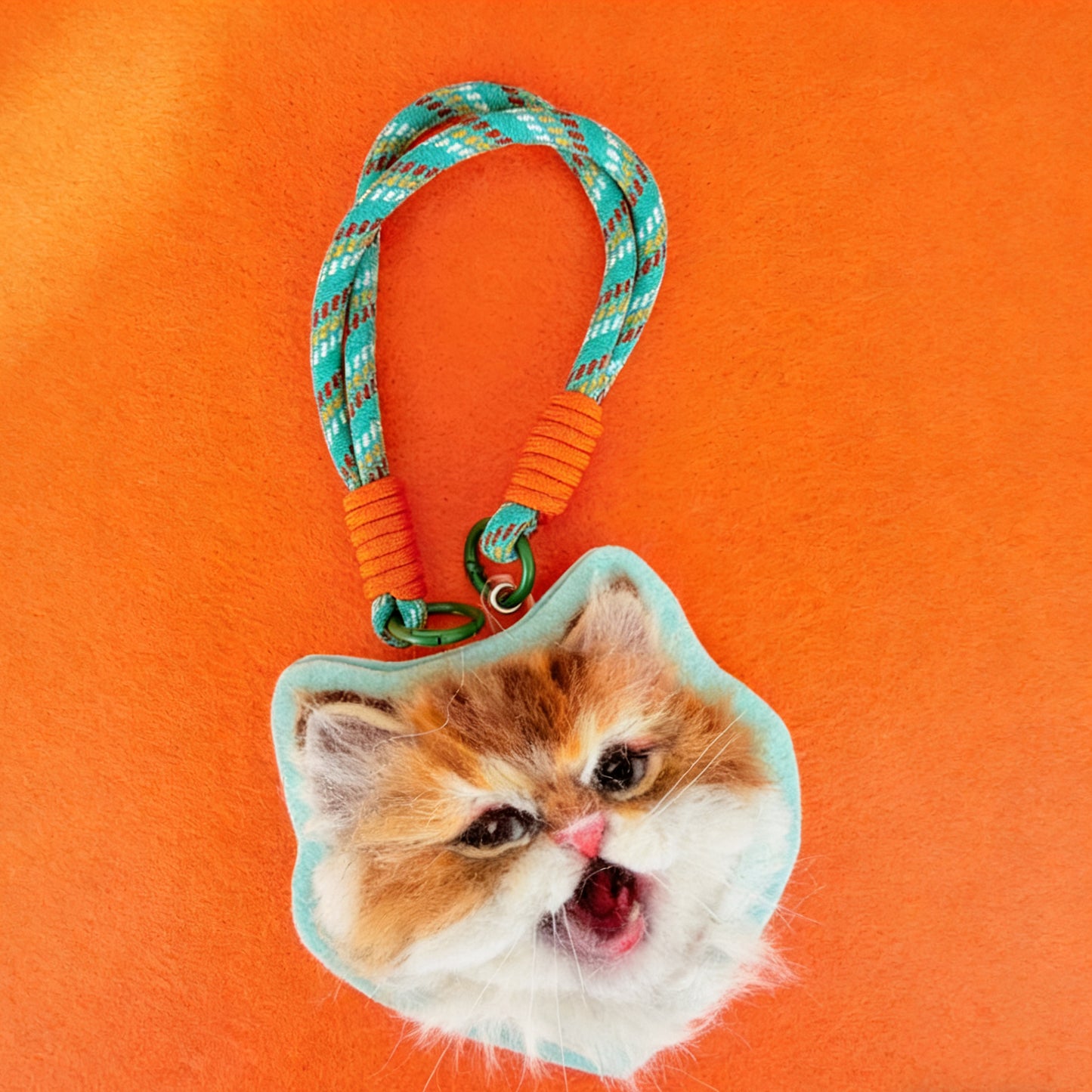 Custom felted wool pet pendant - 10 cm/4 inches
